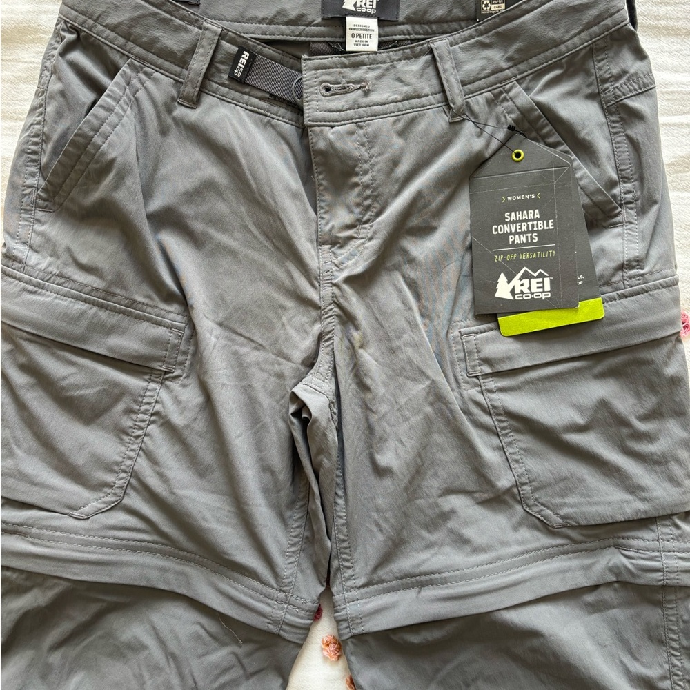 REI Charcoal Convertible Pants NWT